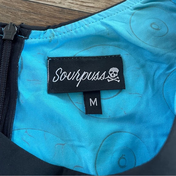 Sourpuss eyeball pinup dress M - Picture 6 of 12